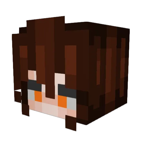 nesnixin Minecraft avatar head, 3D render