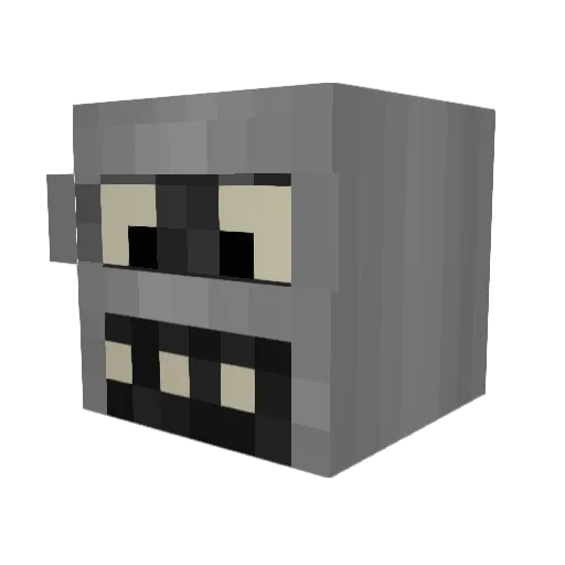 nesop Minecraft avatar head, 3D render