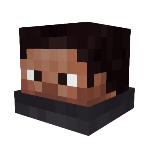 nesper8 Minecraft avatar head, 3D render