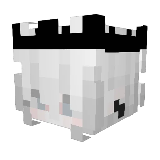 nesphito Minecraft avatar head, 3D render