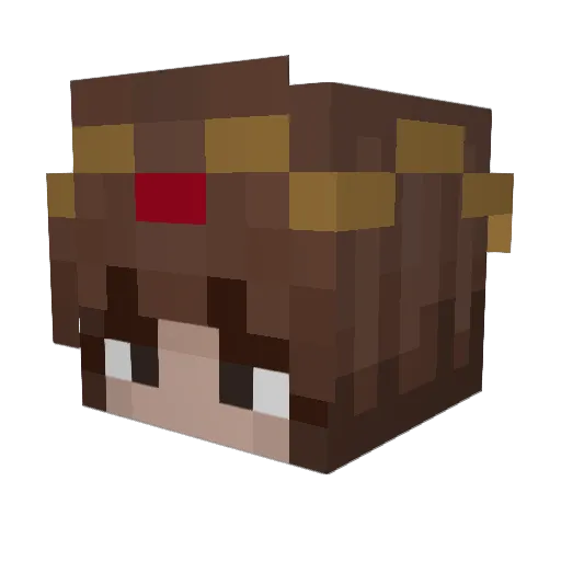 nessa_leaves Minecraft avatar head, 3D render