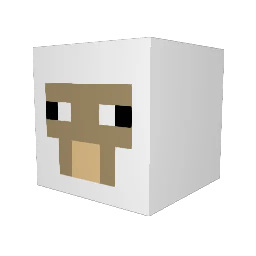 nesserbesser Minecraft avatar head, 3D render