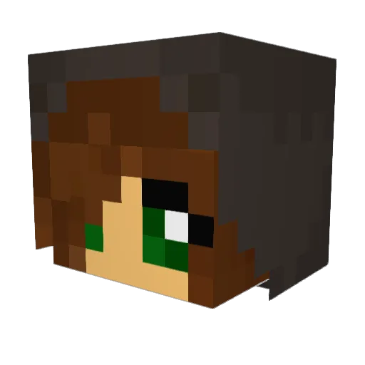 nessuna Minecraft avatar head, 3D render