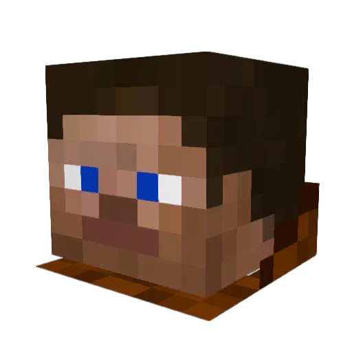 nessyhf Minecraft avatar head, 3D render