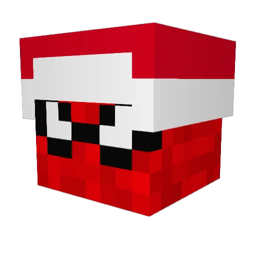 nesteb Minecraft avatar head, 3D render