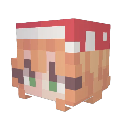 nestiest Minecraft avatar head, 3D render