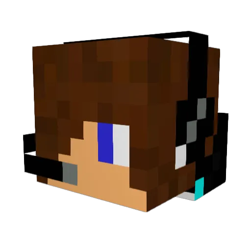 netch321 Minecraft avatar head, 3D render