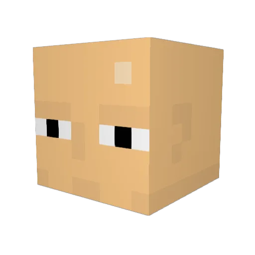 netheremperor Minecraft avatar head, 3D render