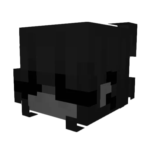 nethering Minecraft avatar head, 3D render