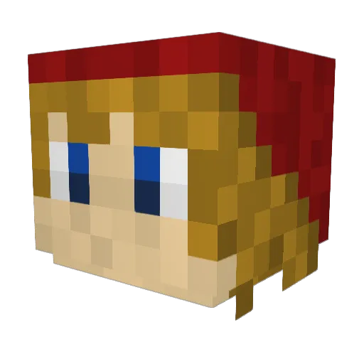 netherworld2012 Minecraft avatar head, 3D render