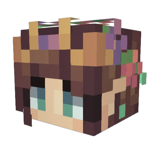 nethzork Minecraft avatar head, 3D render