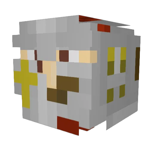 netrat3 Minecraft avatar head, 3D render