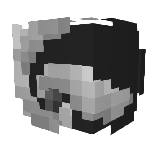 networkaddress Minecraft avatar head, 3D render