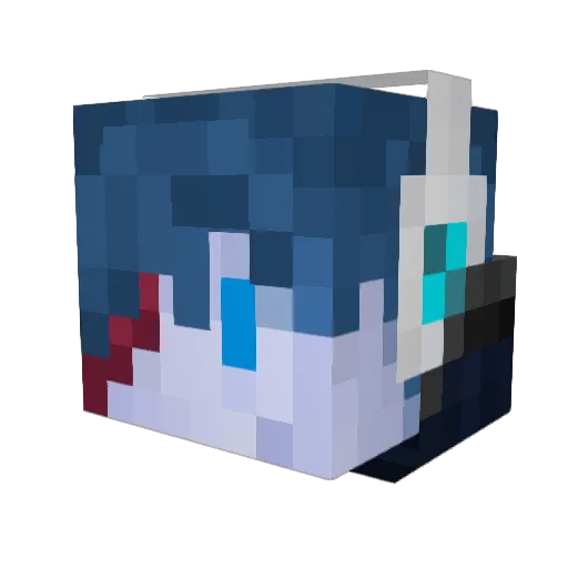 netxnot Minecraft avatar head, 3D render