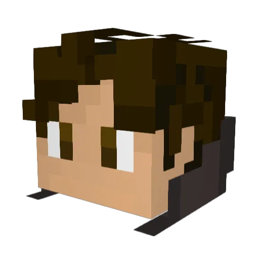 netyou9 Minecraft avatar head, 3D render