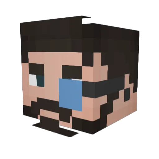 neuqelice89 Minecraft avatar head, 3D render