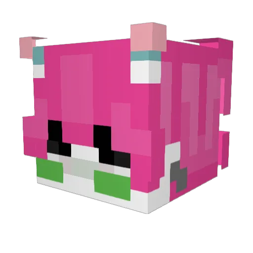 neuronios Minecraft avatar head, 3D render