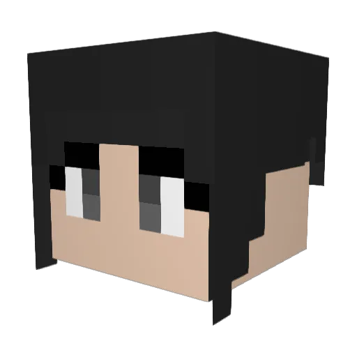 neusil Minecraft avatar head, 3D render