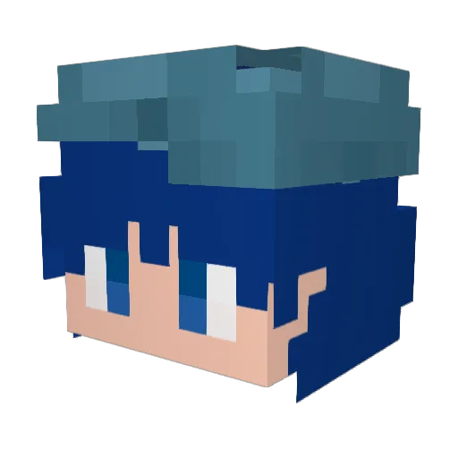 neutopia Minecraft avatar head, 3D render