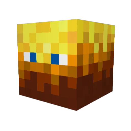 neutralX5 Minecraft avatar head, 3D render