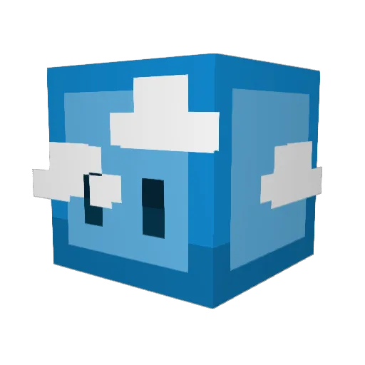 neuverin Minecraft avatar head, 3D render