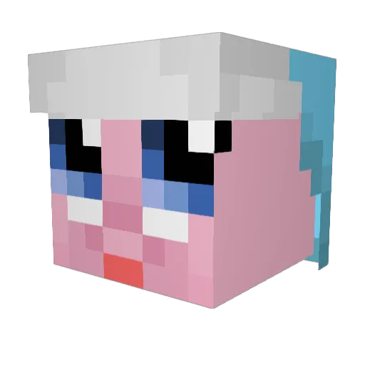 nevaeh08 Minecraft avatar head, 3D render