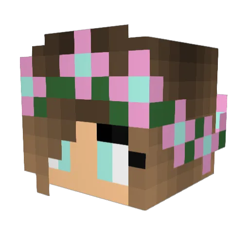 nevaehjade Minecraft avatar head, 3D render