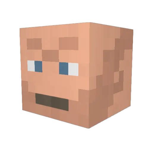 nevan_ Minecraft avatar head, 3D render