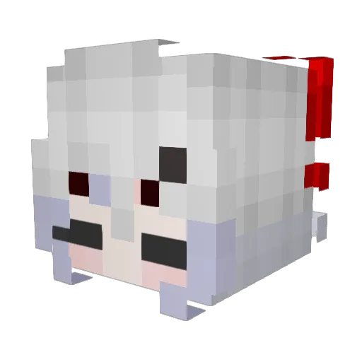 never8 Minecraft avatar head, 3D render