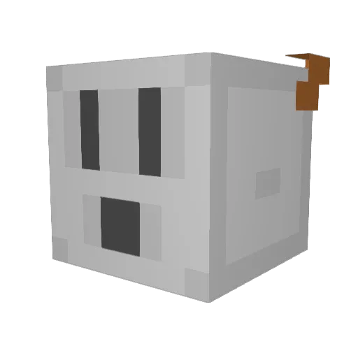 neverBren Minecraft avatar head, 3D render