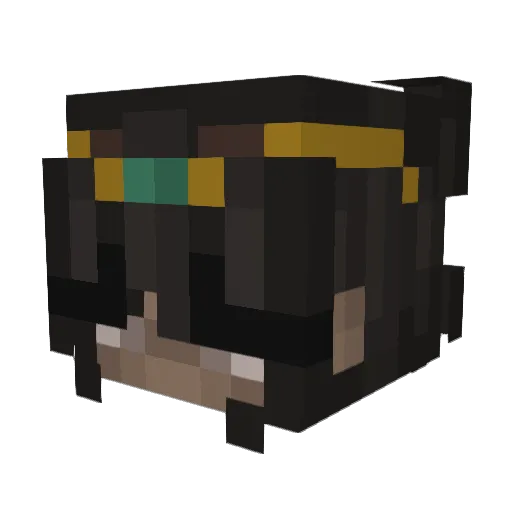 never_ Minecraft avatar head, 3D render