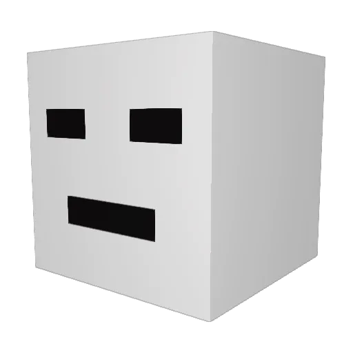 nevergast Minecraft avatar head, 3D render