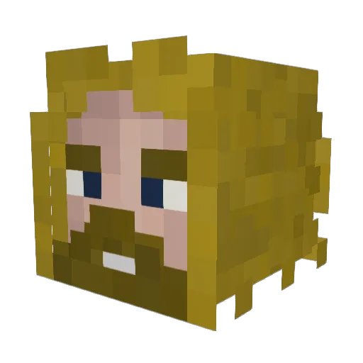 neverluckyxD Minecraft avatar head, 3D render