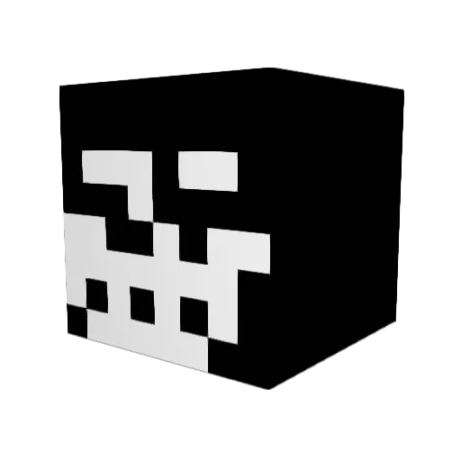 neverlzse Minecraft avatar head, 3D render