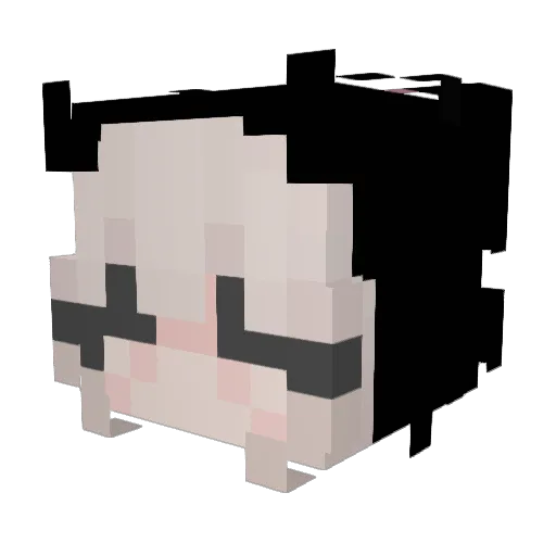 nevermarishka Minecraft avatar head, 3D render