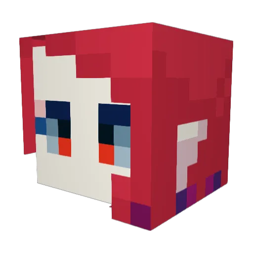 neveromininin Minecraft avatar head, 3D render