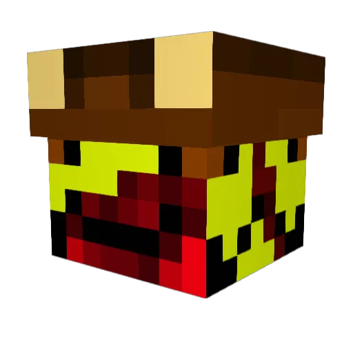 neverremindme Minecraft avatar head, 3D render