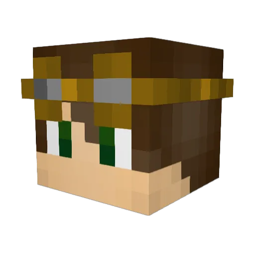 nevesjon Minecraft avatar head, 3D render