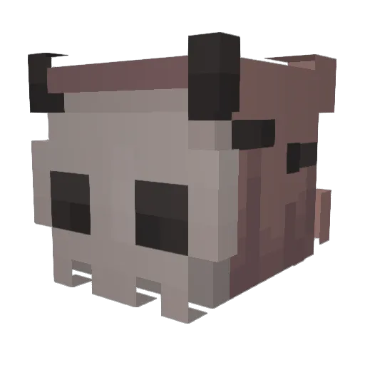 nevetlen Minecraft avatar head, 3D render