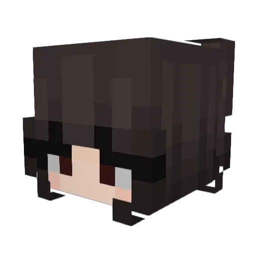 nevimmm Minecraft avatar head, 3D render