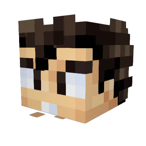 nevmyy Minecraft avatar head, 3D render