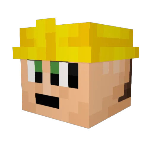 nevs2000 Minecraft avatar head, 3D render