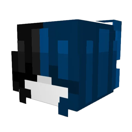nevvaeh Minecraft avatar head, 3D render