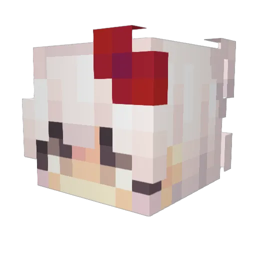 nevvyyy_ Minecraft avatar head, 3D render