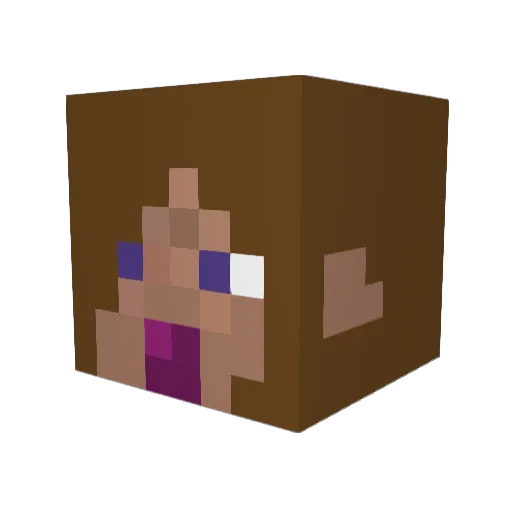 newCraft_K Minecraft avatar head, 3D render