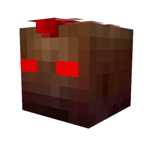 new_race Minecraft avatar head, 3D render