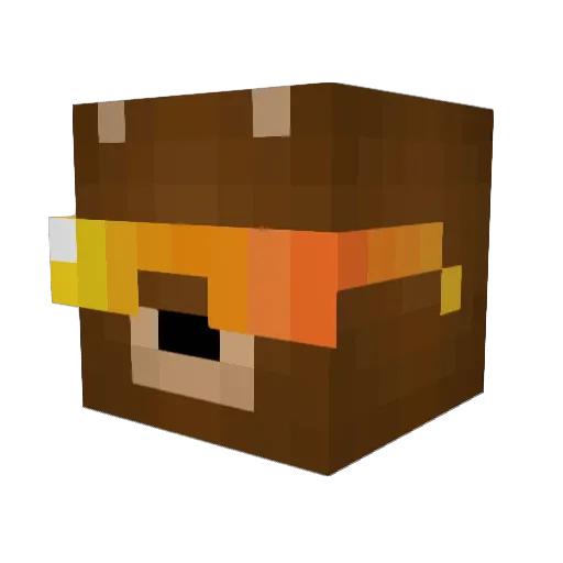new_york_knicks Minecraft avatar head, 3D render