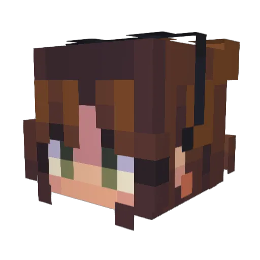 newarklin Minecraft avatar head, 3D render