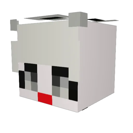 newbeae Minecraft avatar head, 3D render