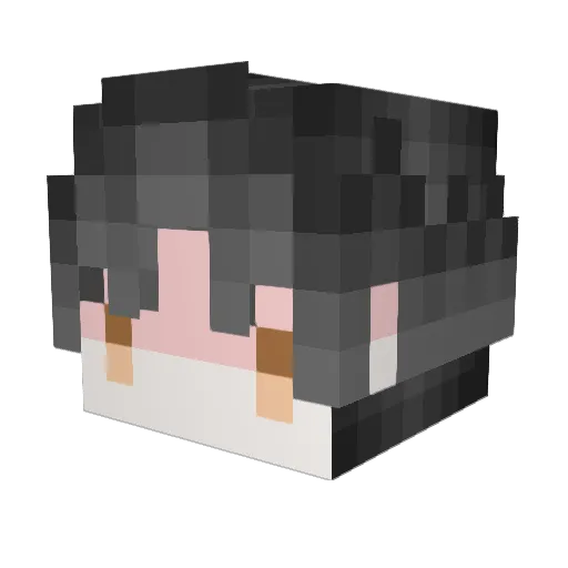 newbechen Minecraft avatar head, 3D render